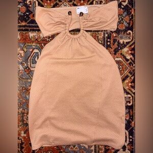 ASOS Backless Mini Dress with Gold Accents